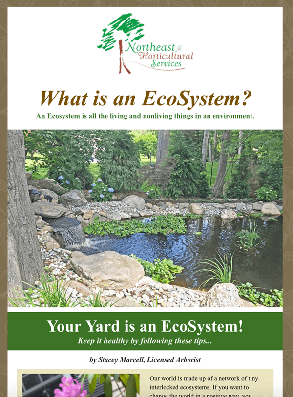 Northeast Horticultural Services - July eNewsletter
